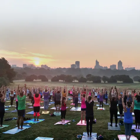 Yoga in the park