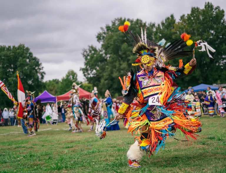 Native American's cultural dance